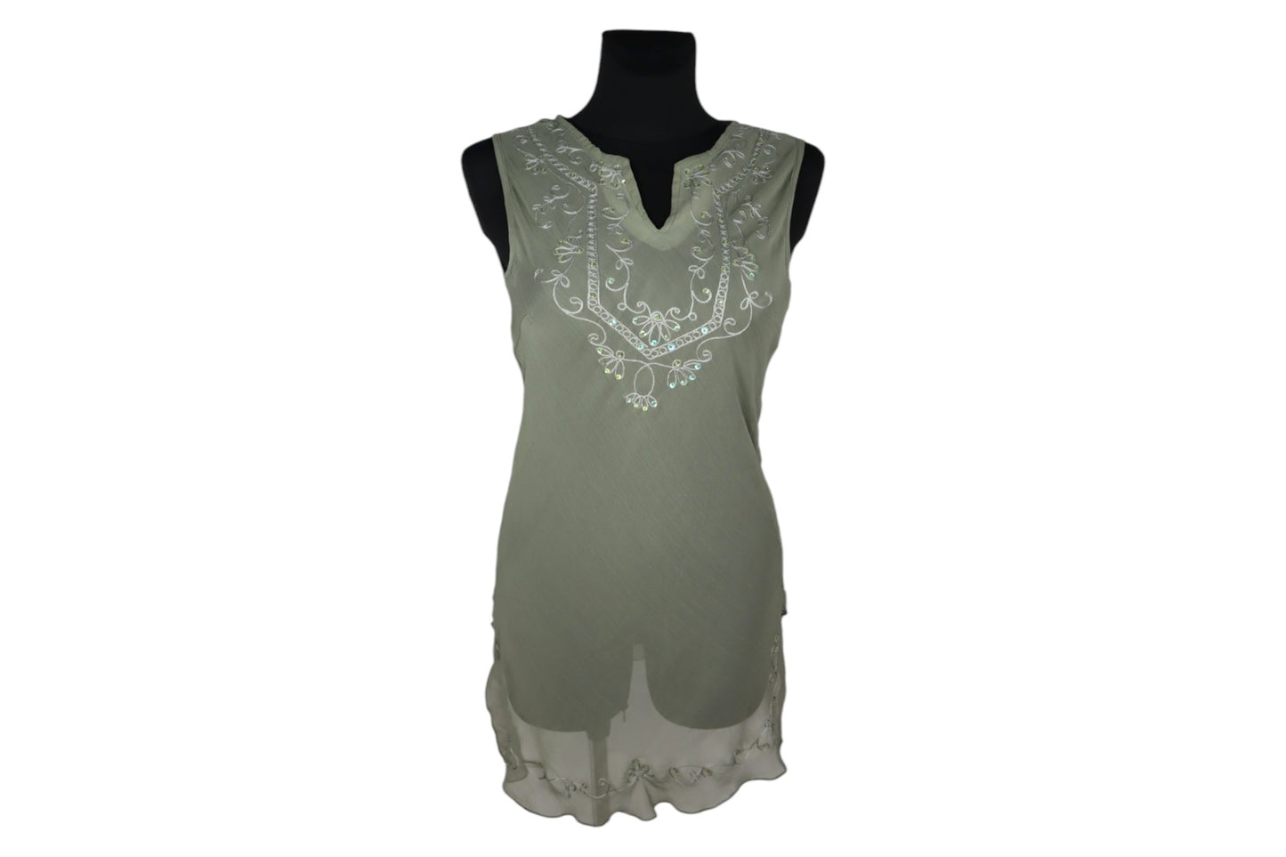 Průsvitné dlouhé tílko