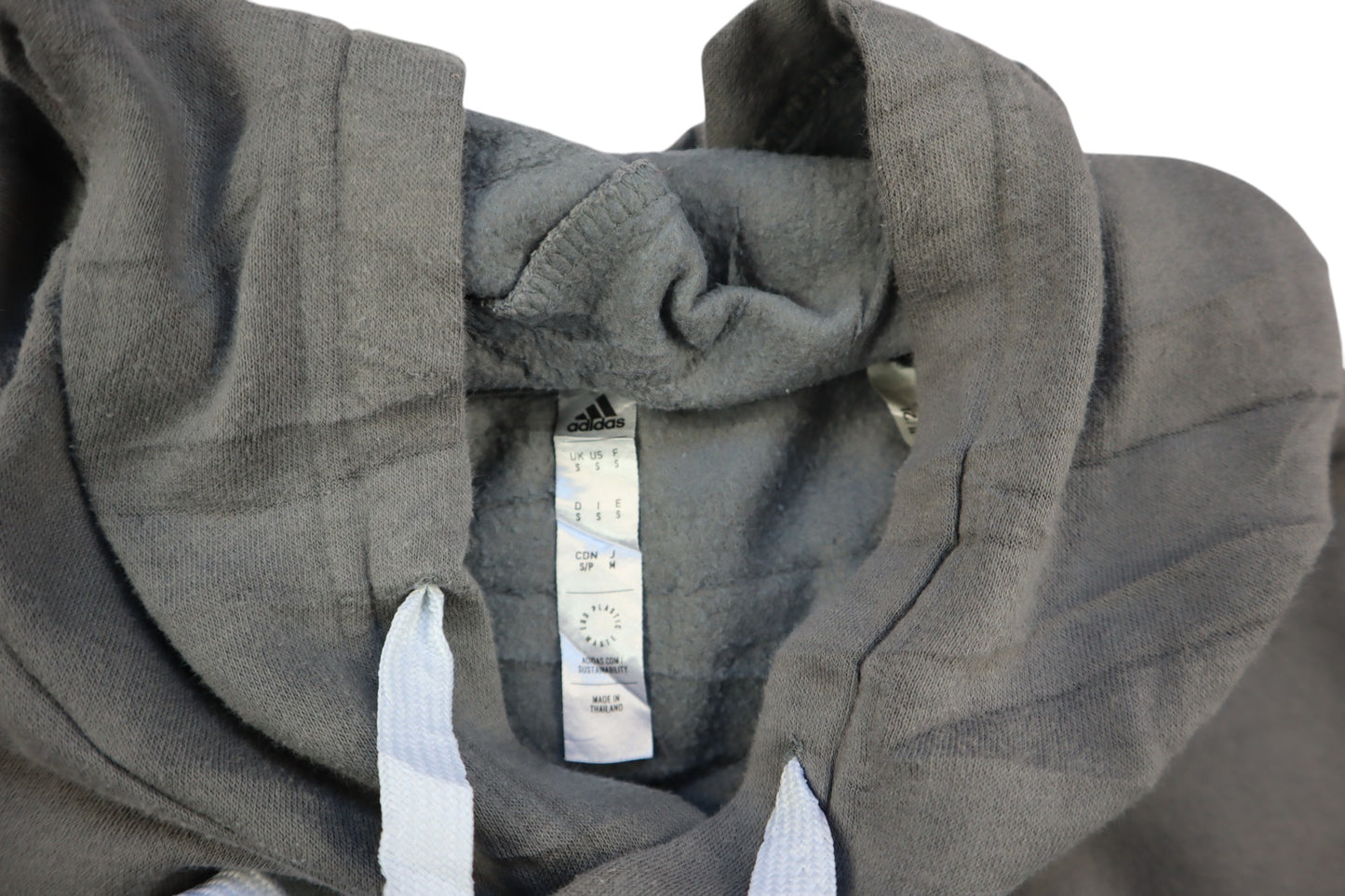 Šedá mikina s kapucí