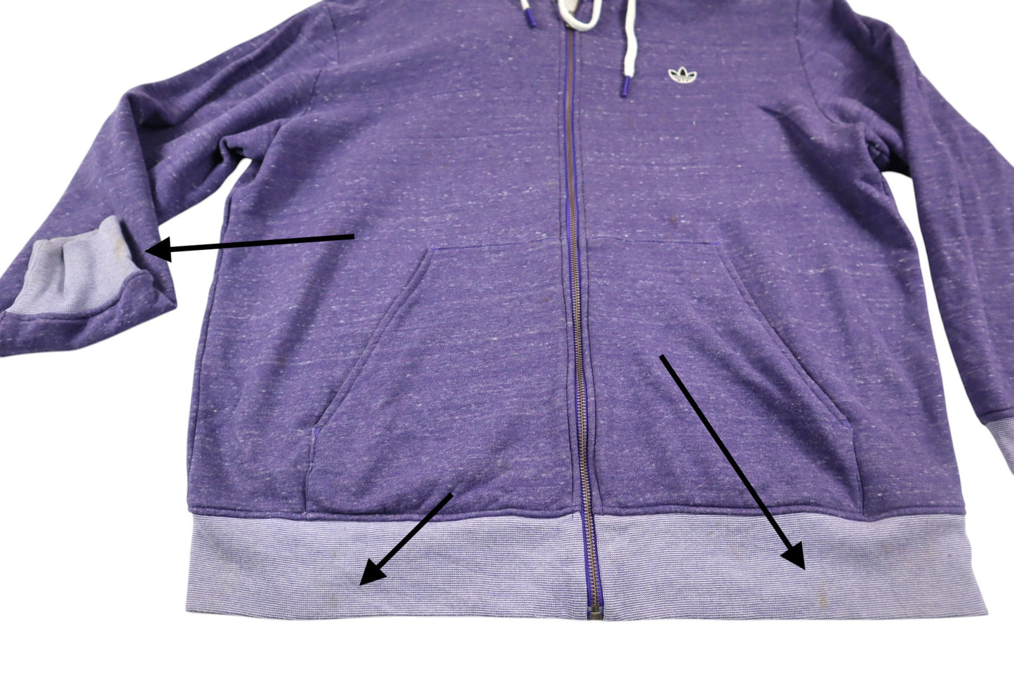 Fialová mikina se zipem