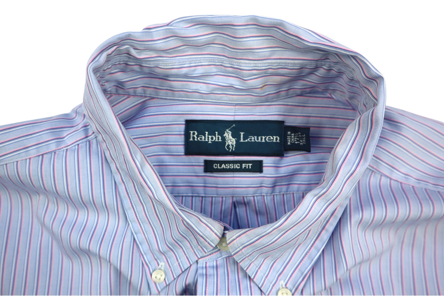 Růžovo-modrá košile