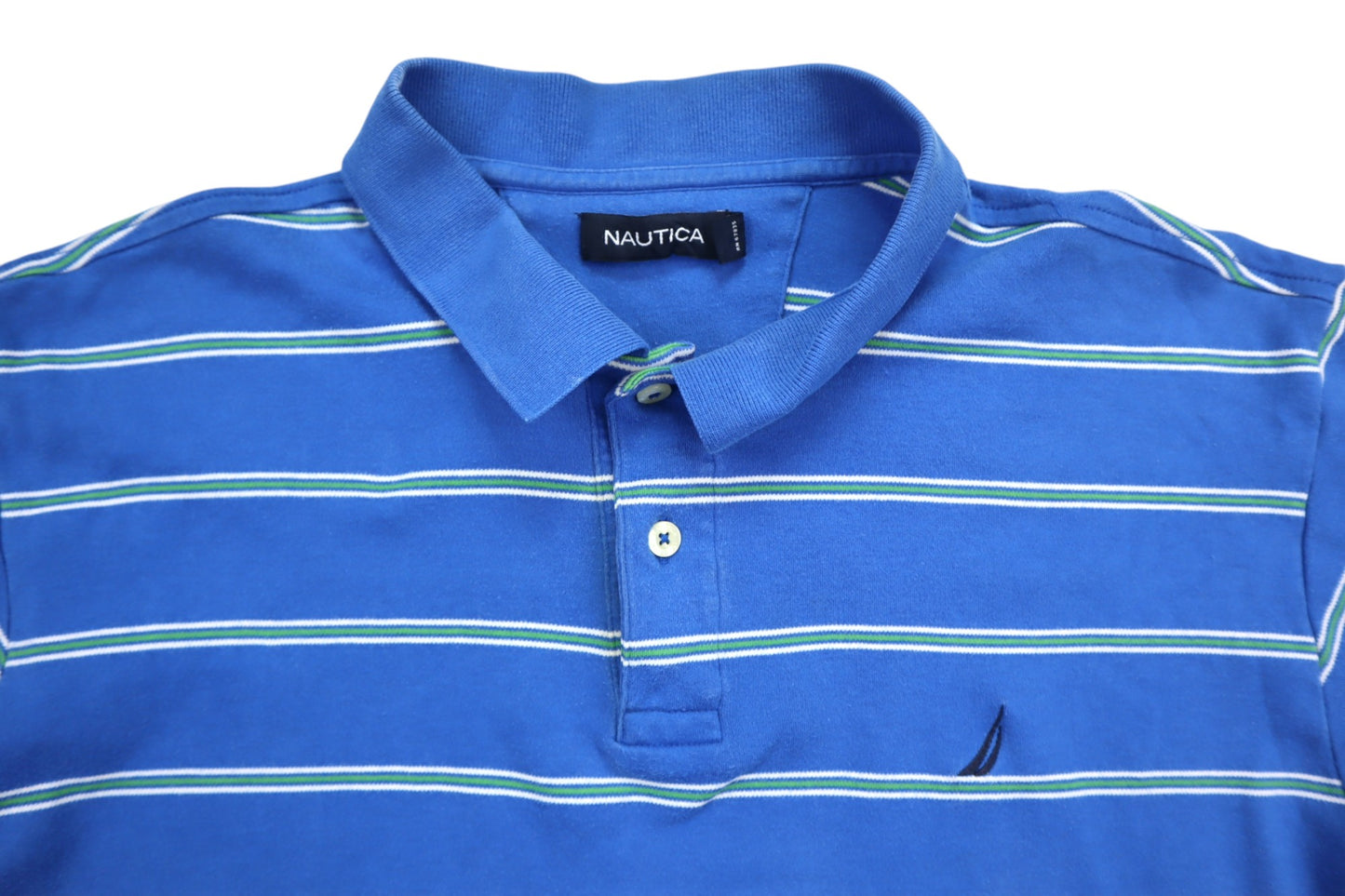 Modré pruhované polo
