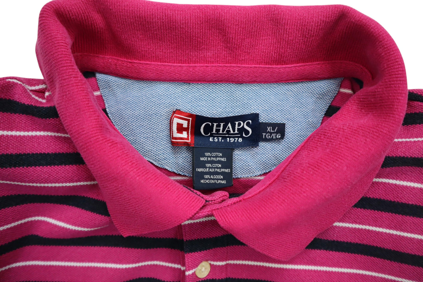 Růžové pruhované polo