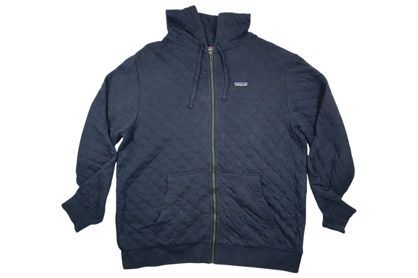 Modrá mikina s prošíváním