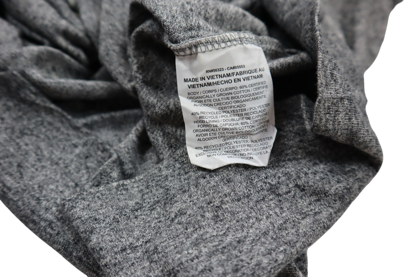 Šedá mikina na zip