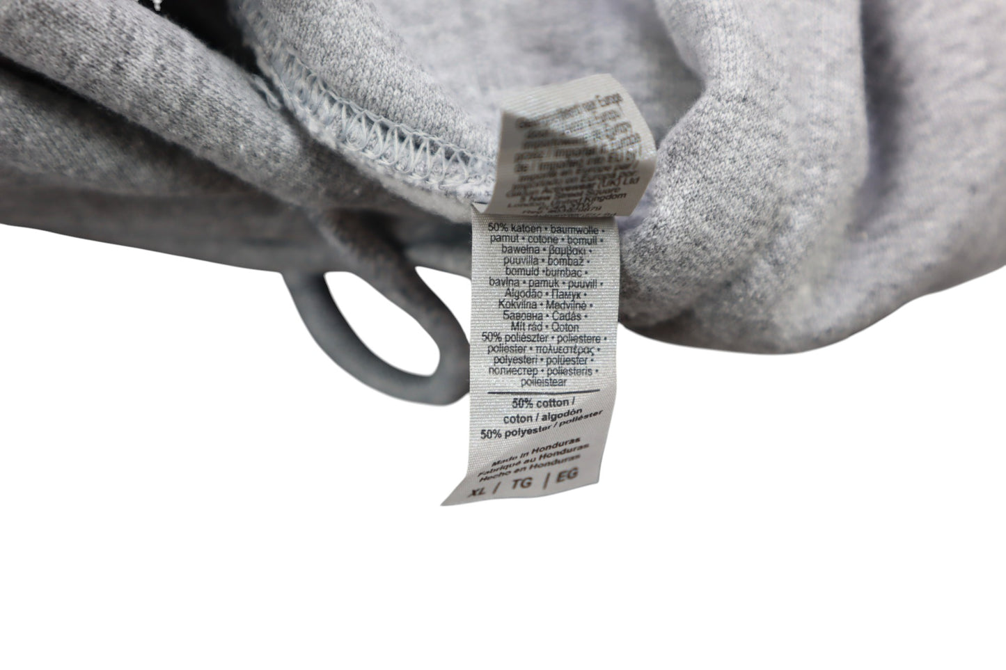 Šedá mikina s kapucí