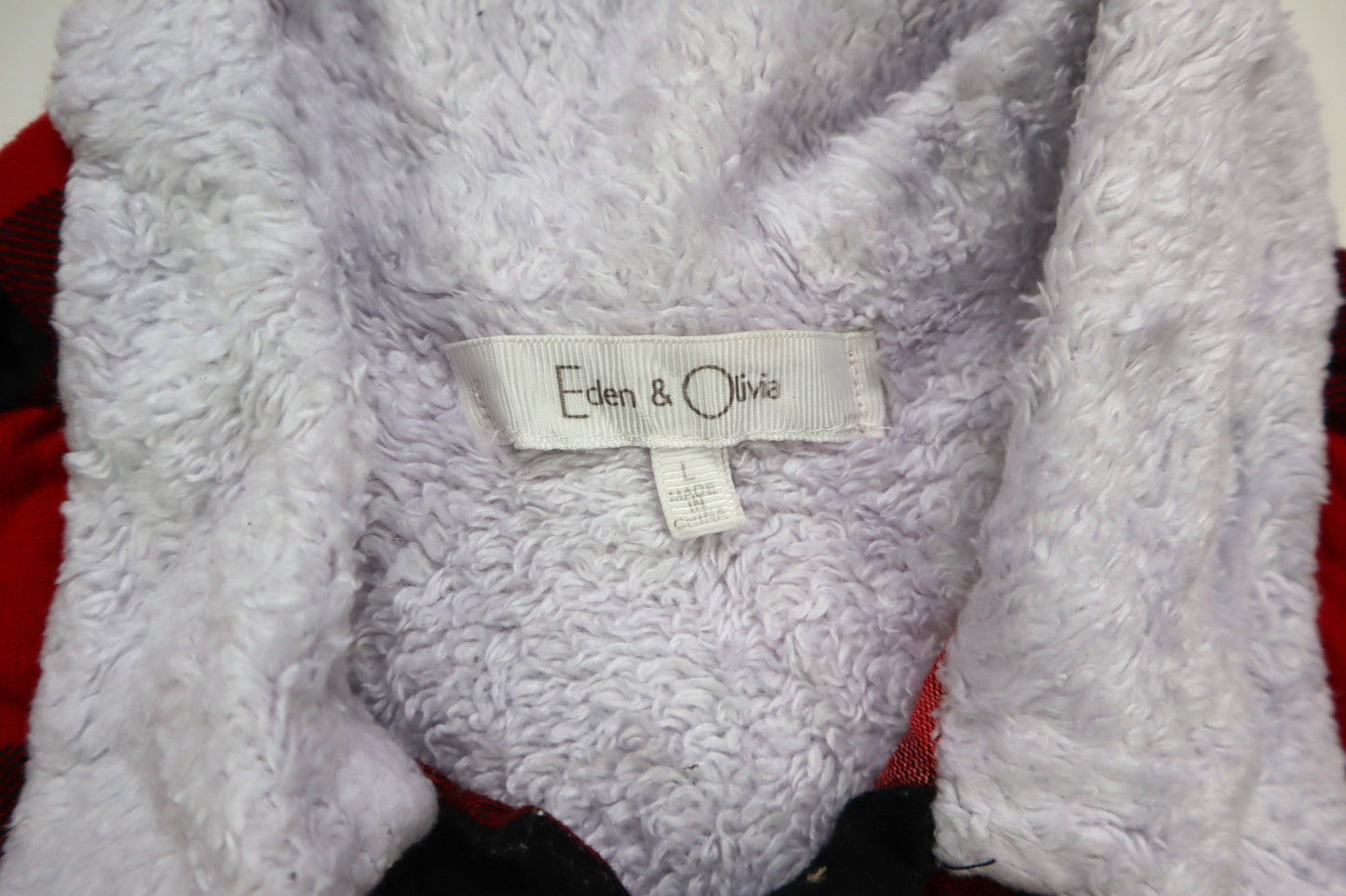 Červená kostkovaná košile