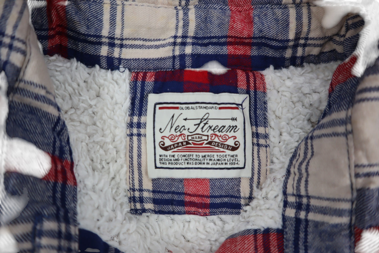 Červeno-modrá košile