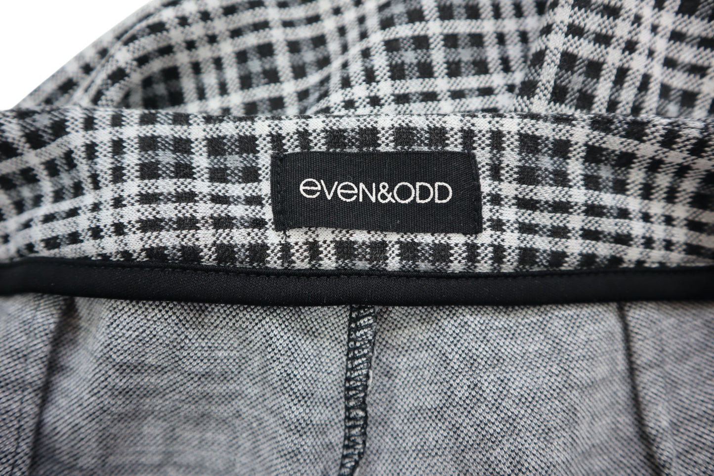 7/8 kostkované přiléhavé kalhoty