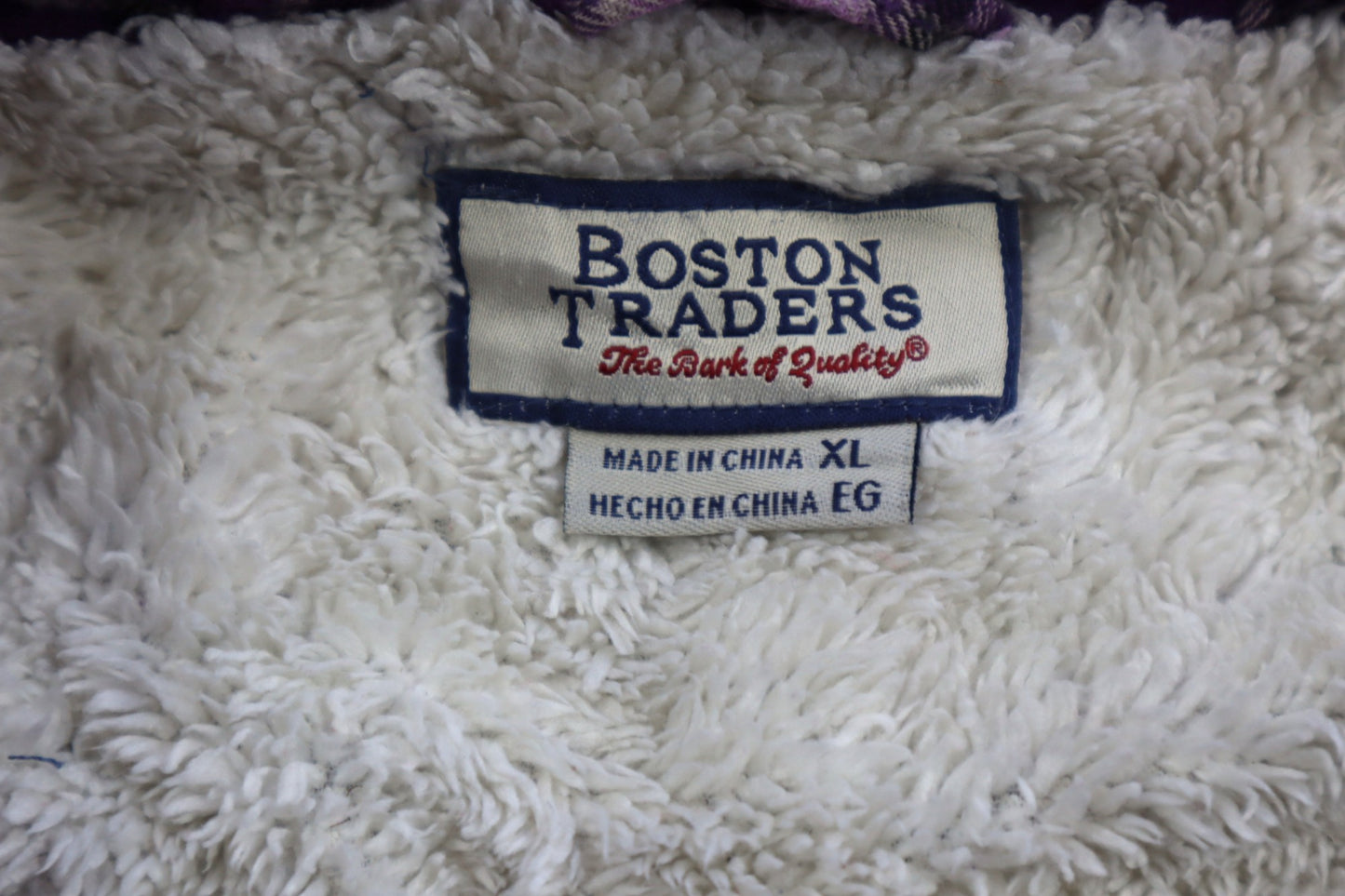 Fialová kostkovaná košile