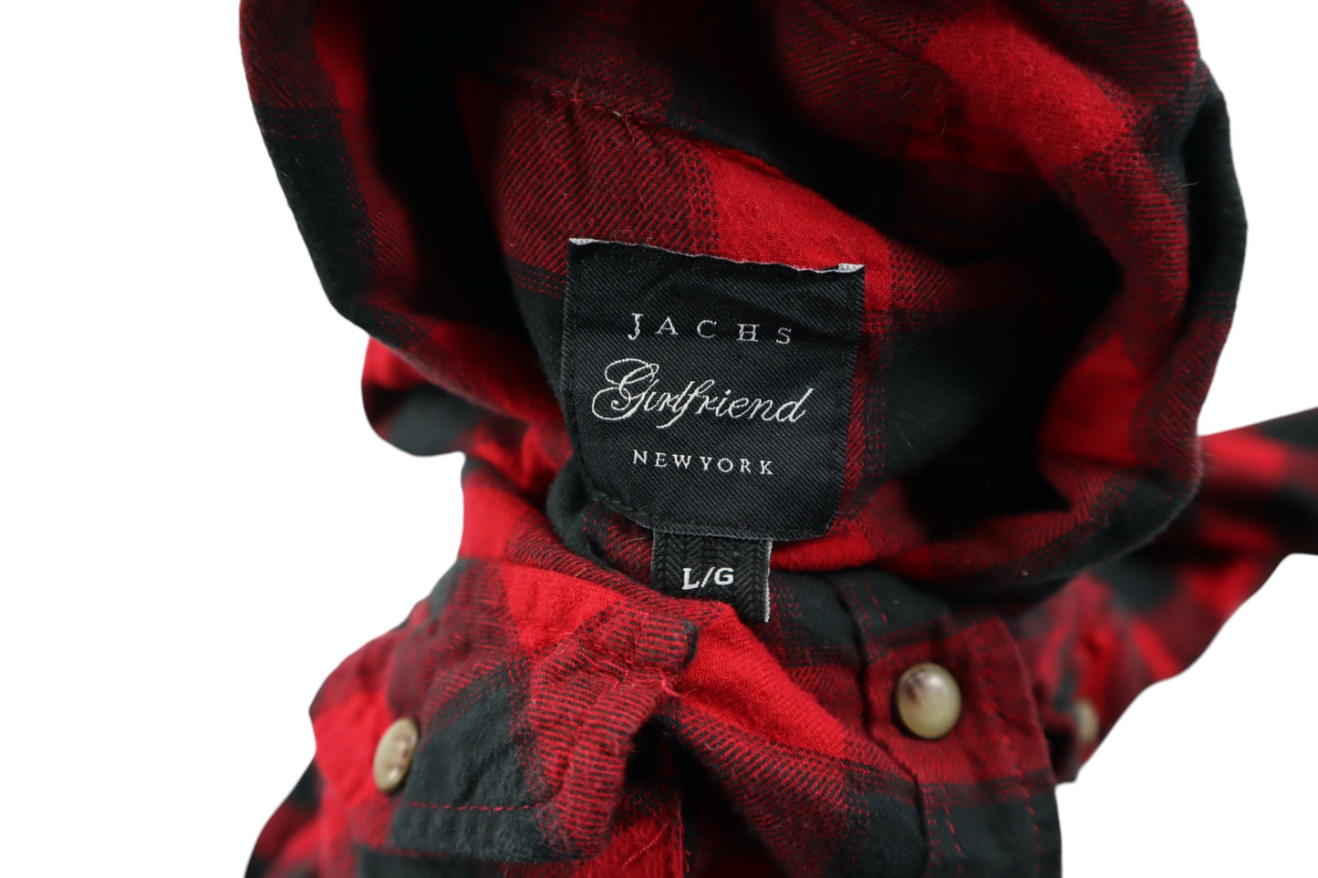 Červeno-černá kostkovaná košile