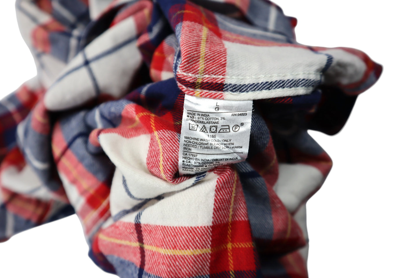 Světlá kostkovaná košile