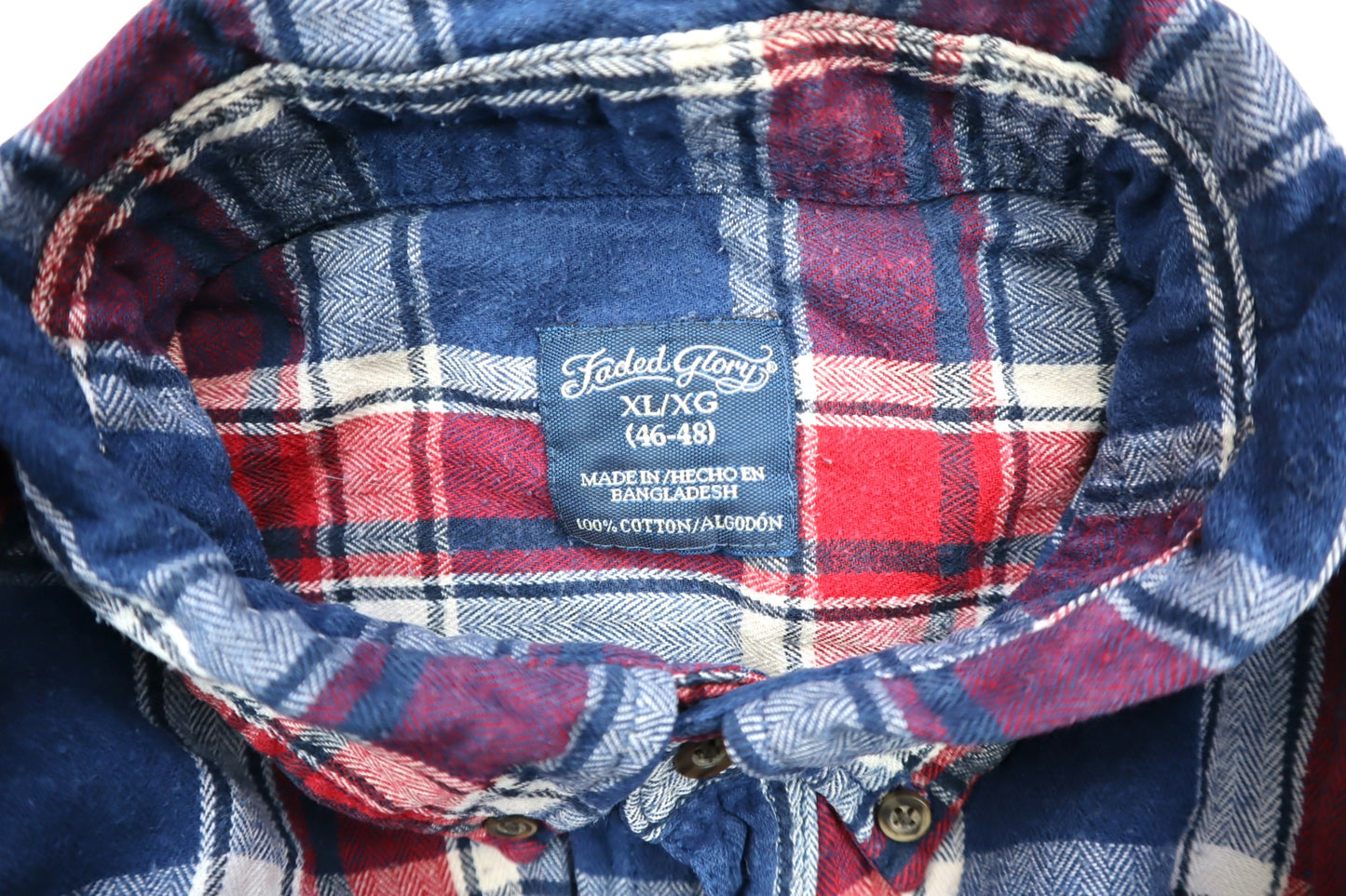 Modro-červená flanelka
