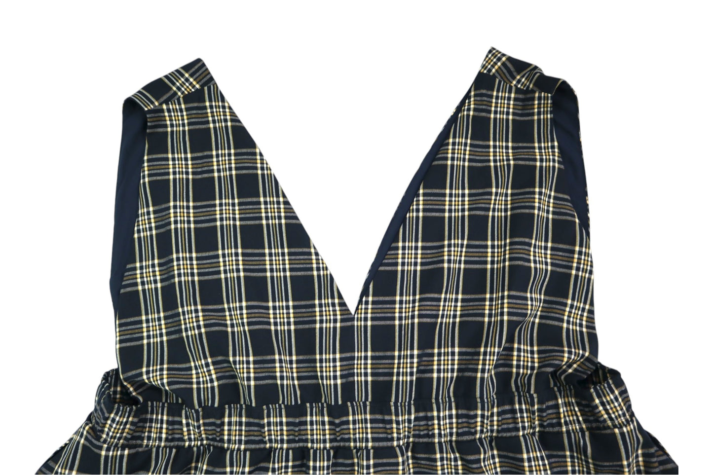 Kostkované šaty s knoflíky