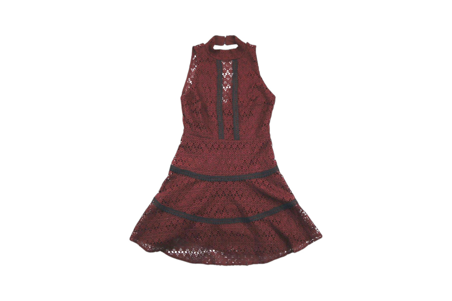 Rudé šaty bez rukávu