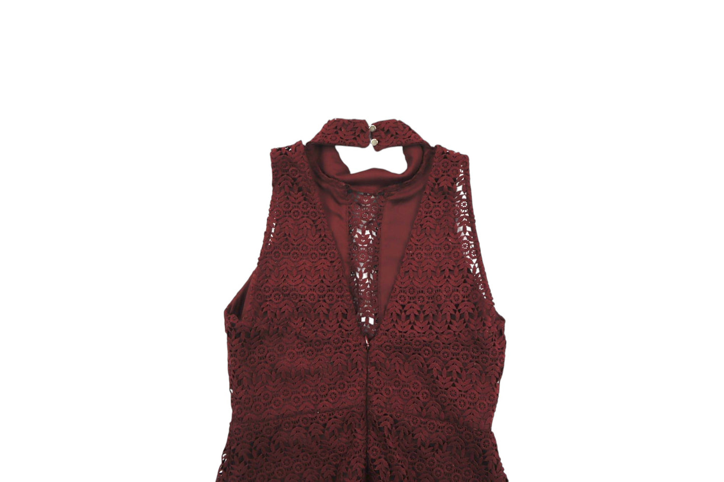 Rudé šaty bez rukávu