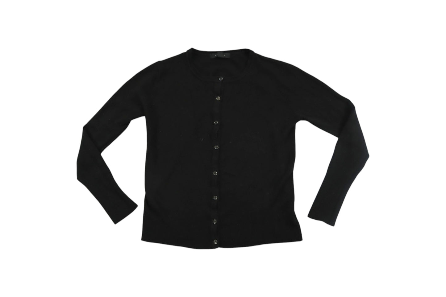 Černý zapínací svetřík