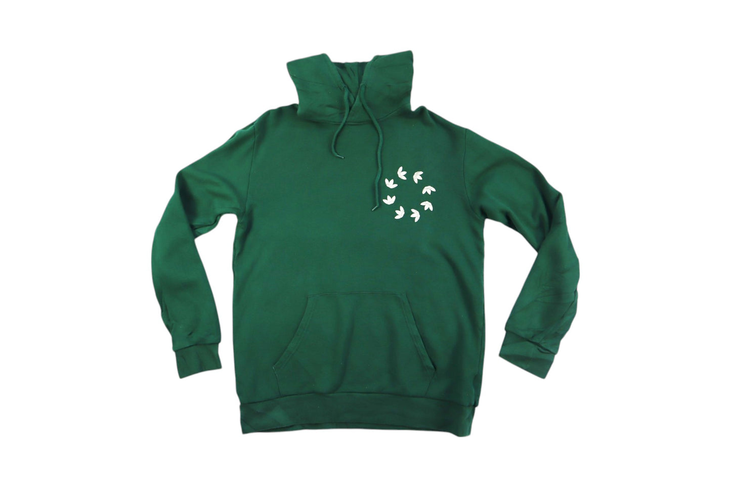 Zelená mikina s kapucí