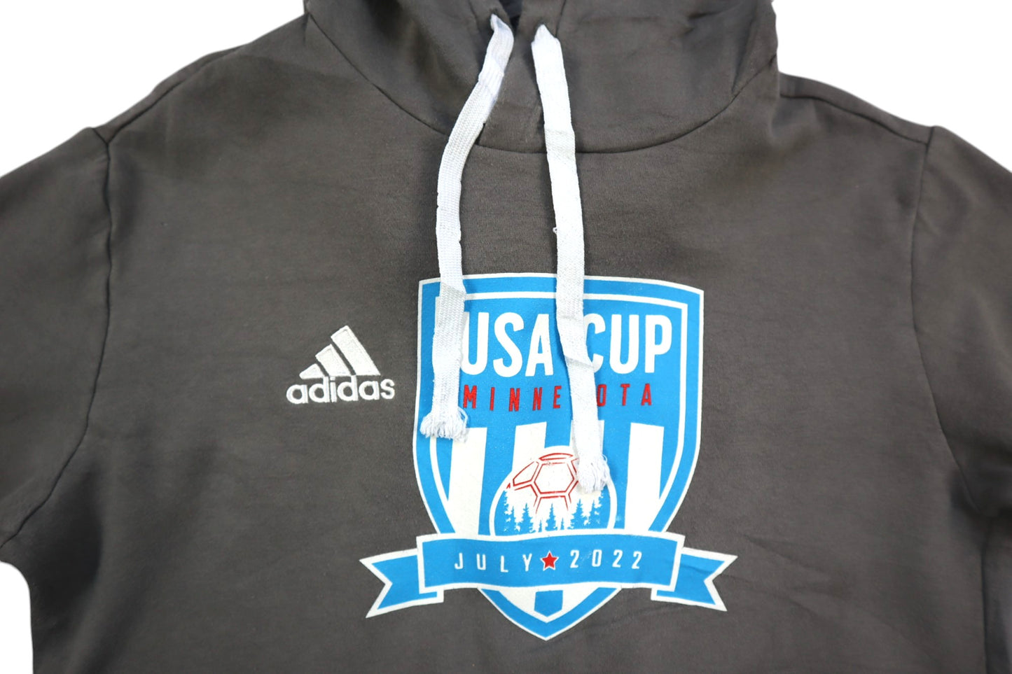 Šedá mikina s kapucí