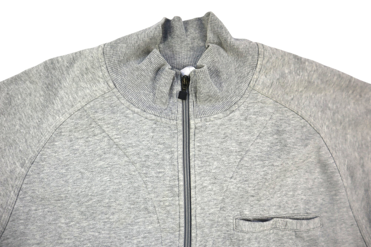 Šedá mikina se zipem