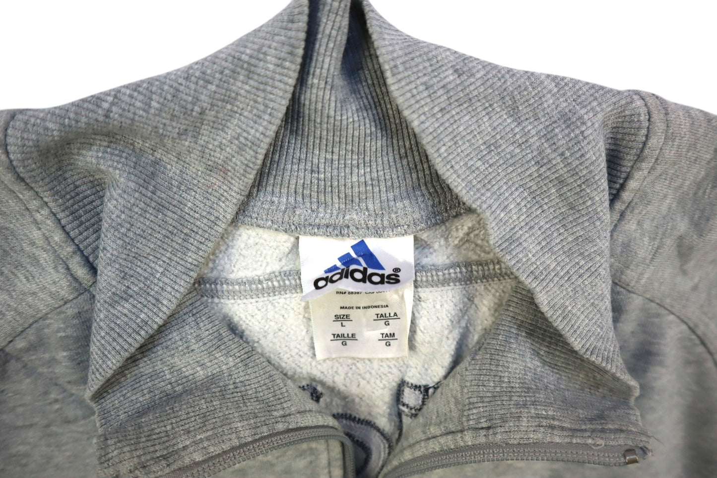 Šedá mikina se zipem