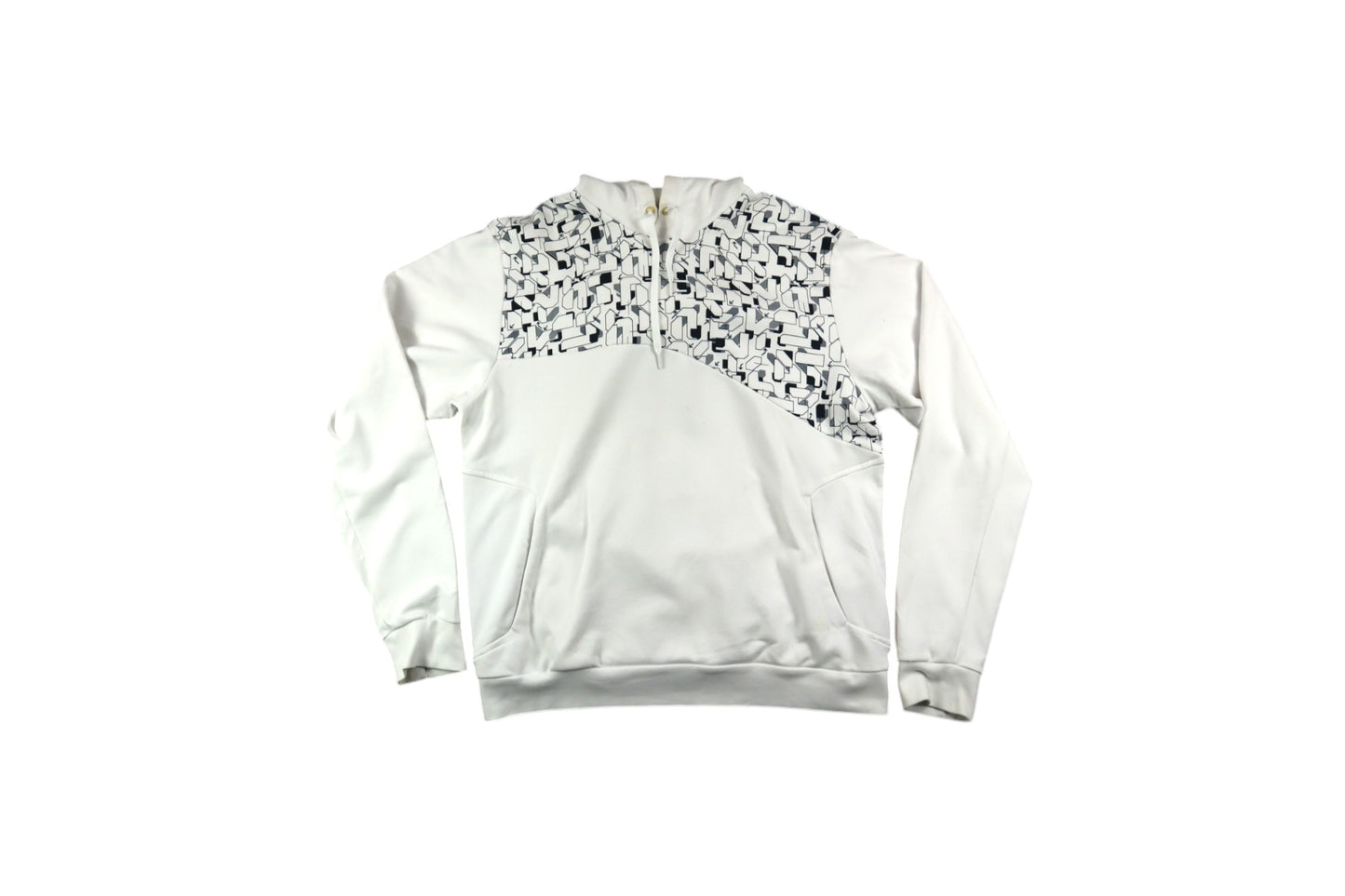 Bílá mikina s potiskem