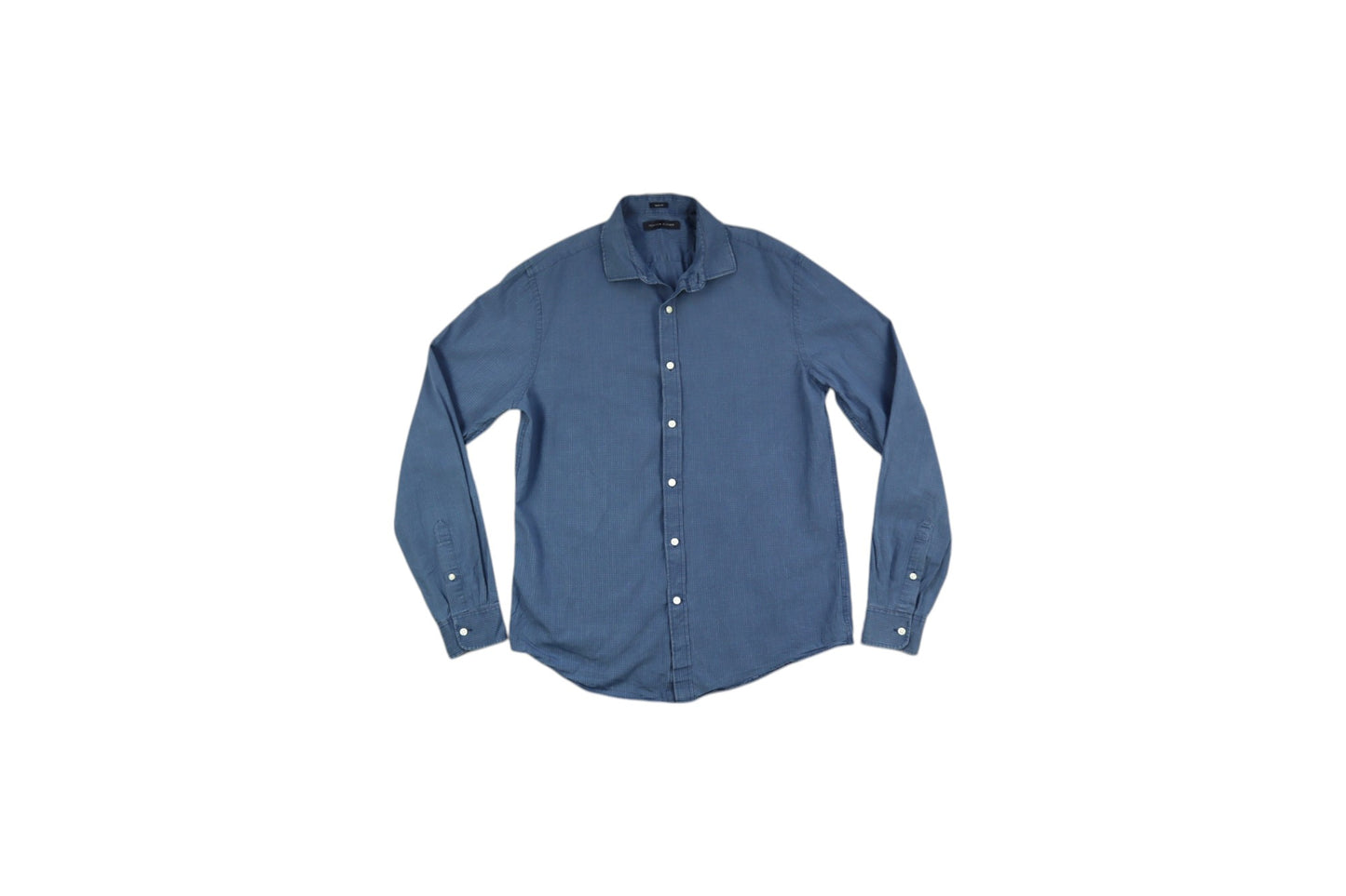 Modrá košile s jemným vzorem