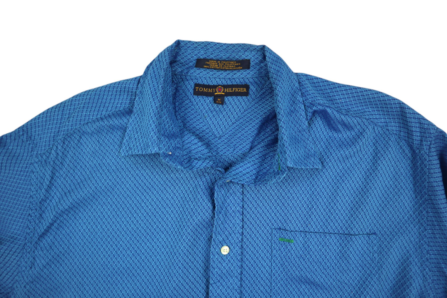 Modrá košile s jemným vzorem