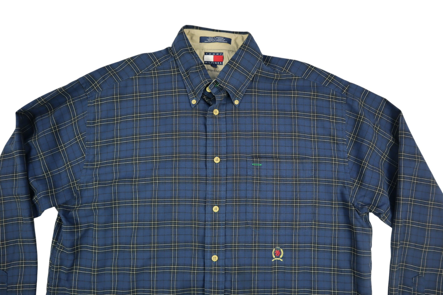 Modrá kostkovaná košile