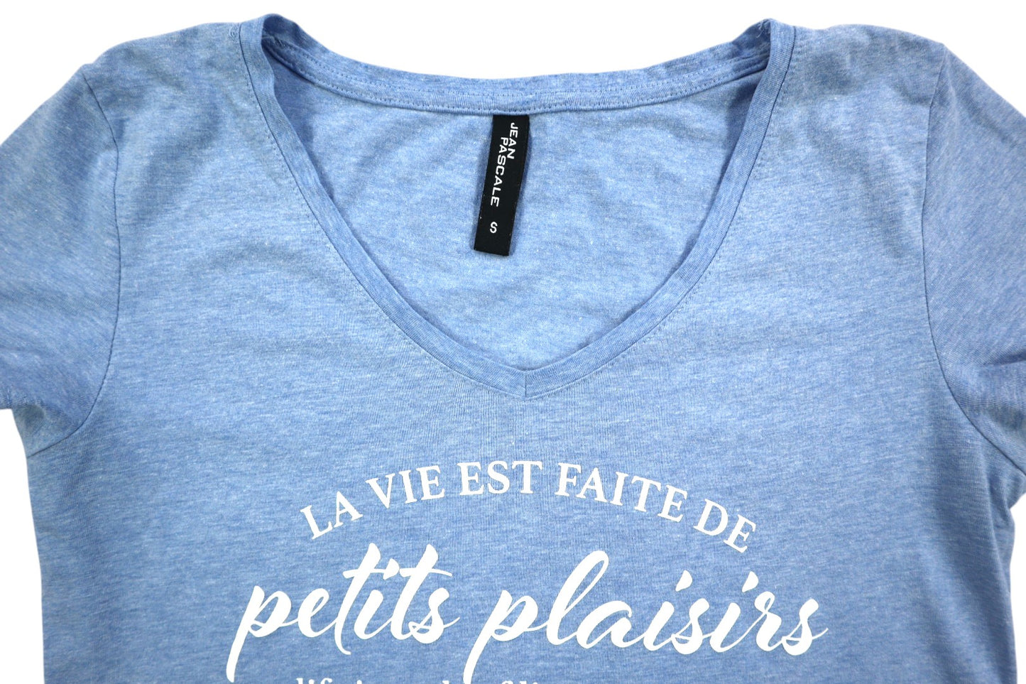 Modré tričko s potiskem