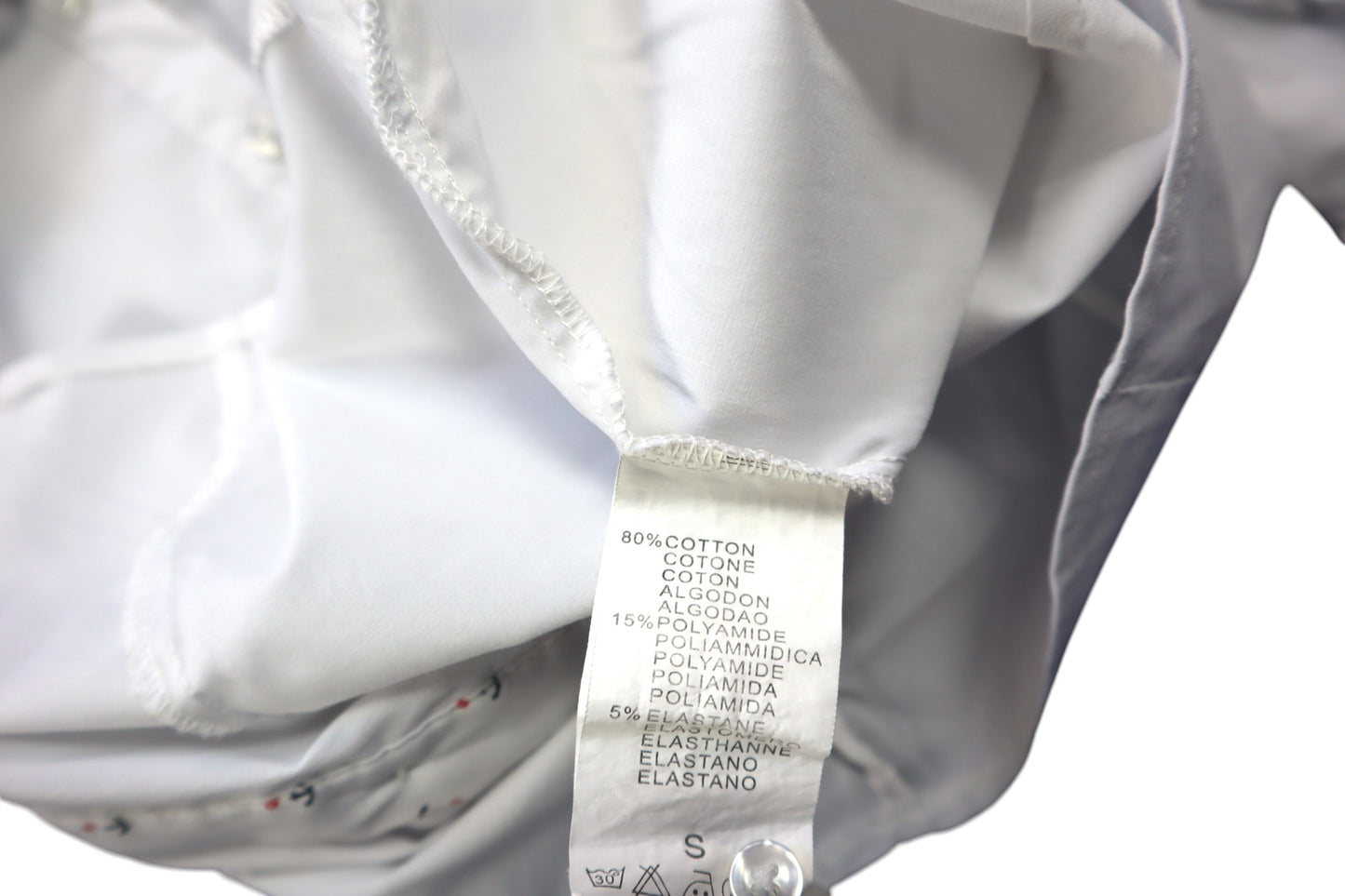 Bílá košile s kotvičkami