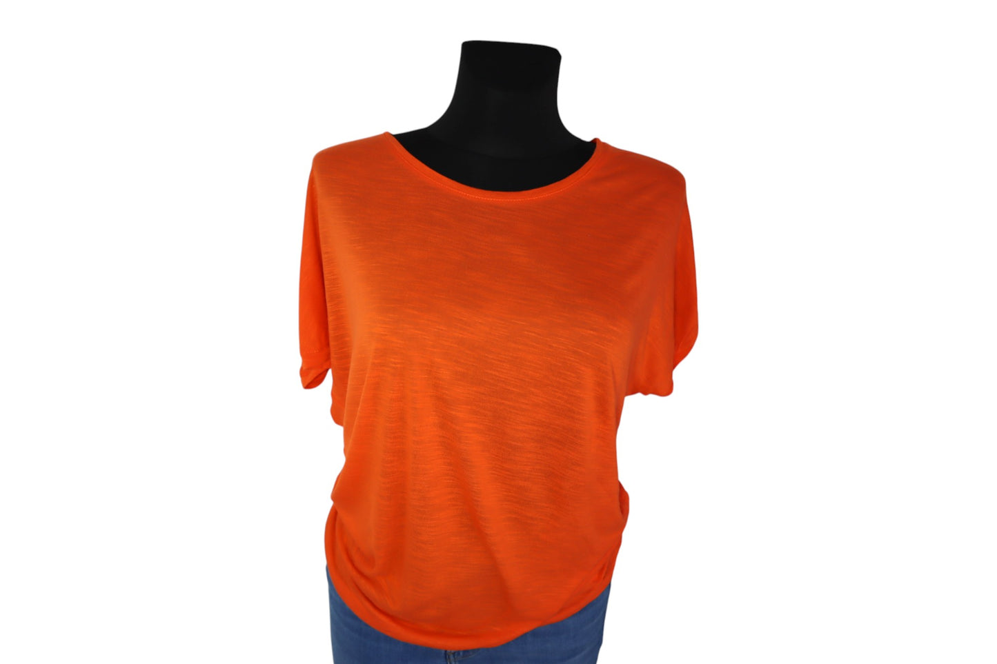 Oranžový splývavý top