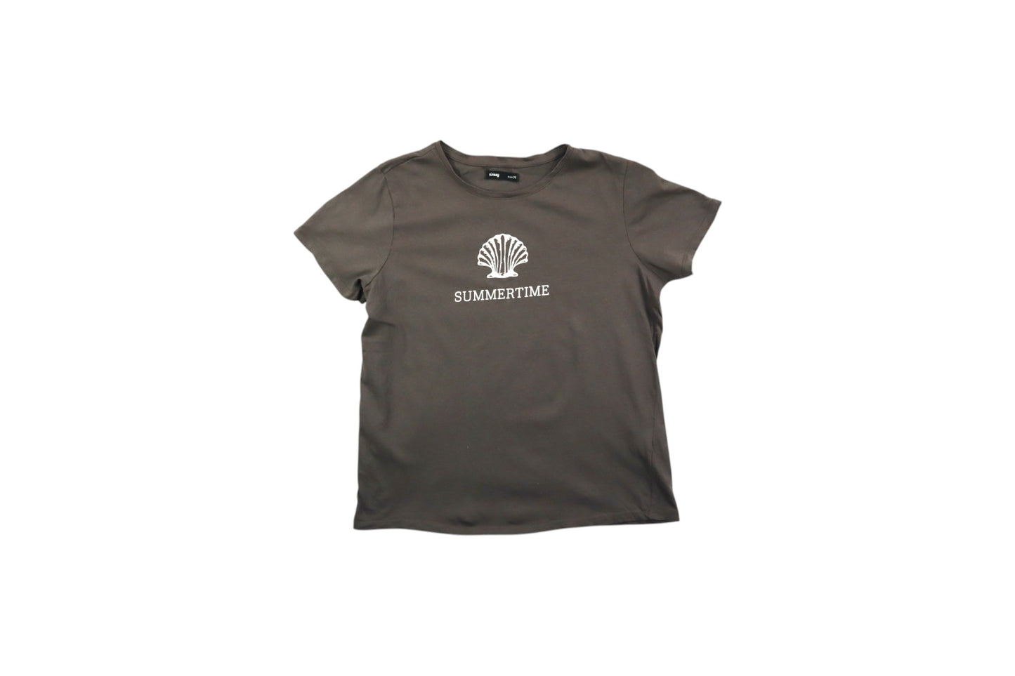 Hnědé tričko s potiskem