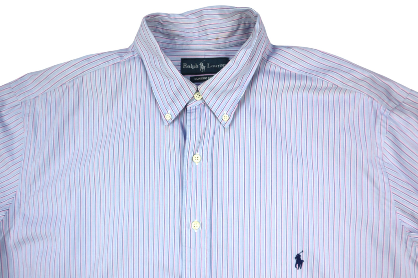 Růžovo-modrá košile