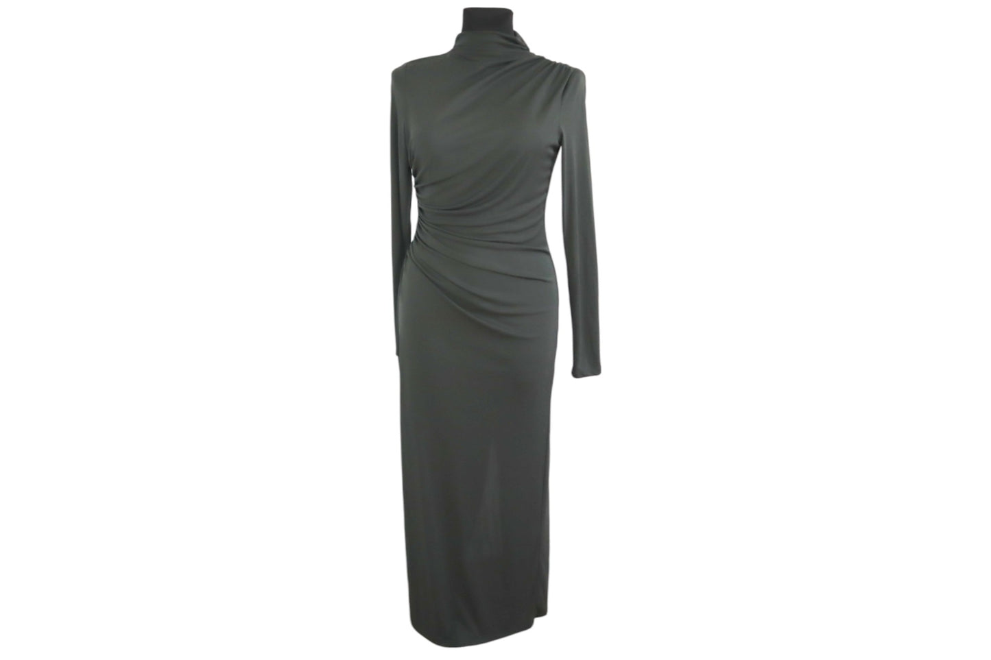 Khaki společenské šaty