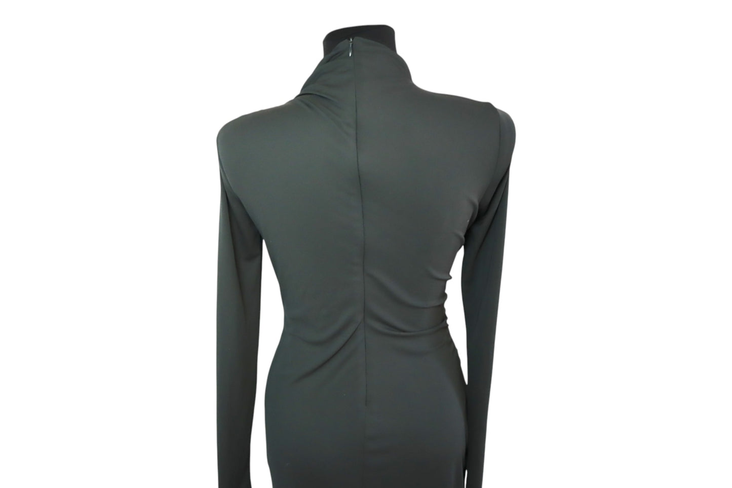 Khaki společenské šaty