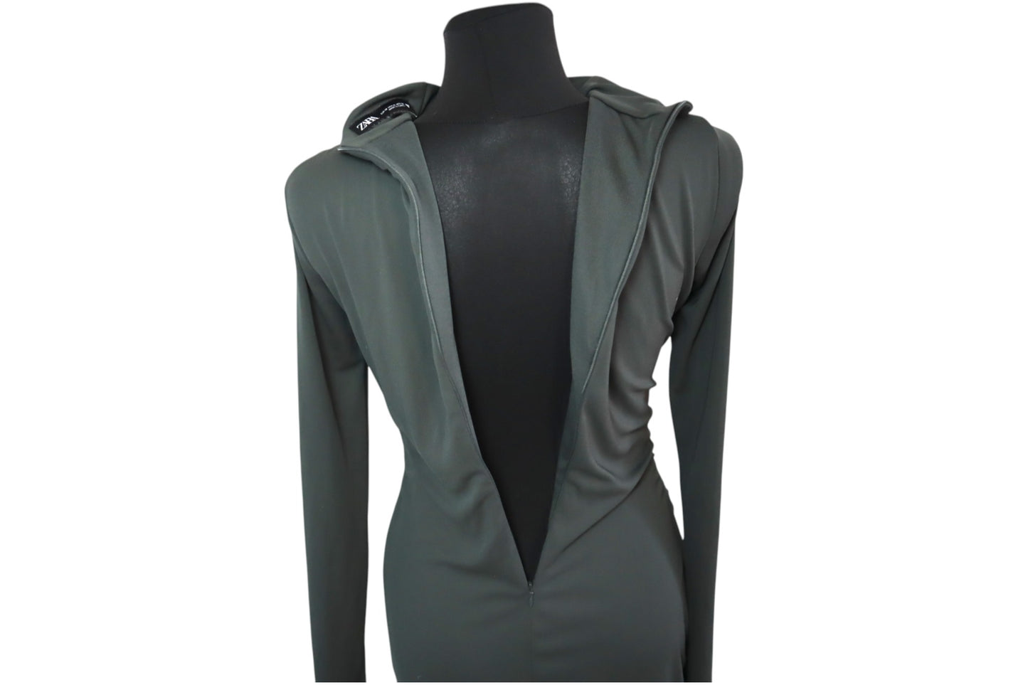 Khaki společenské šaty