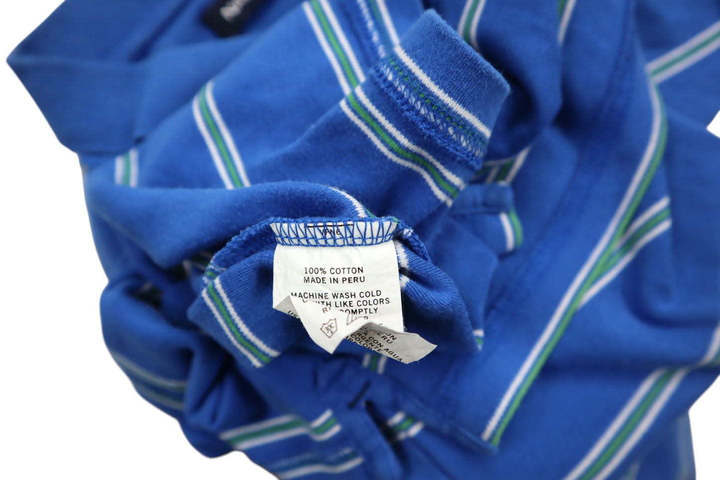 Modré pruhované polo