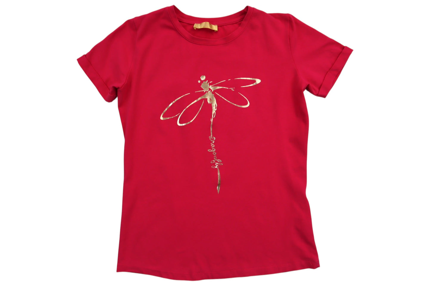 Růžové tričko s potiskem