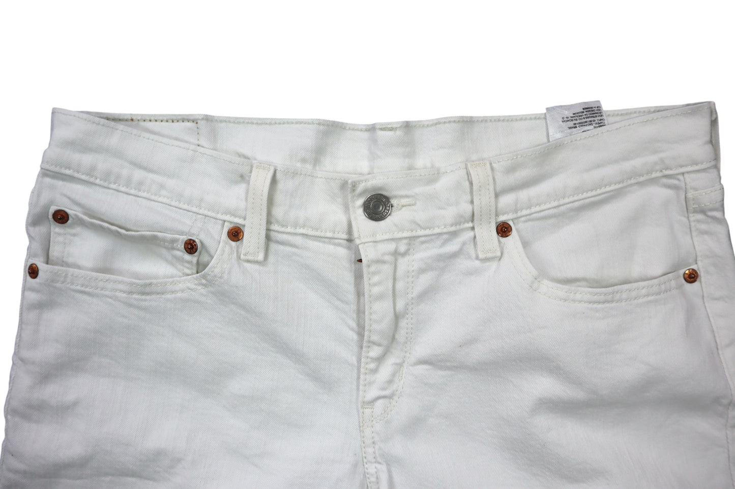 Bílé džínové kraťasy