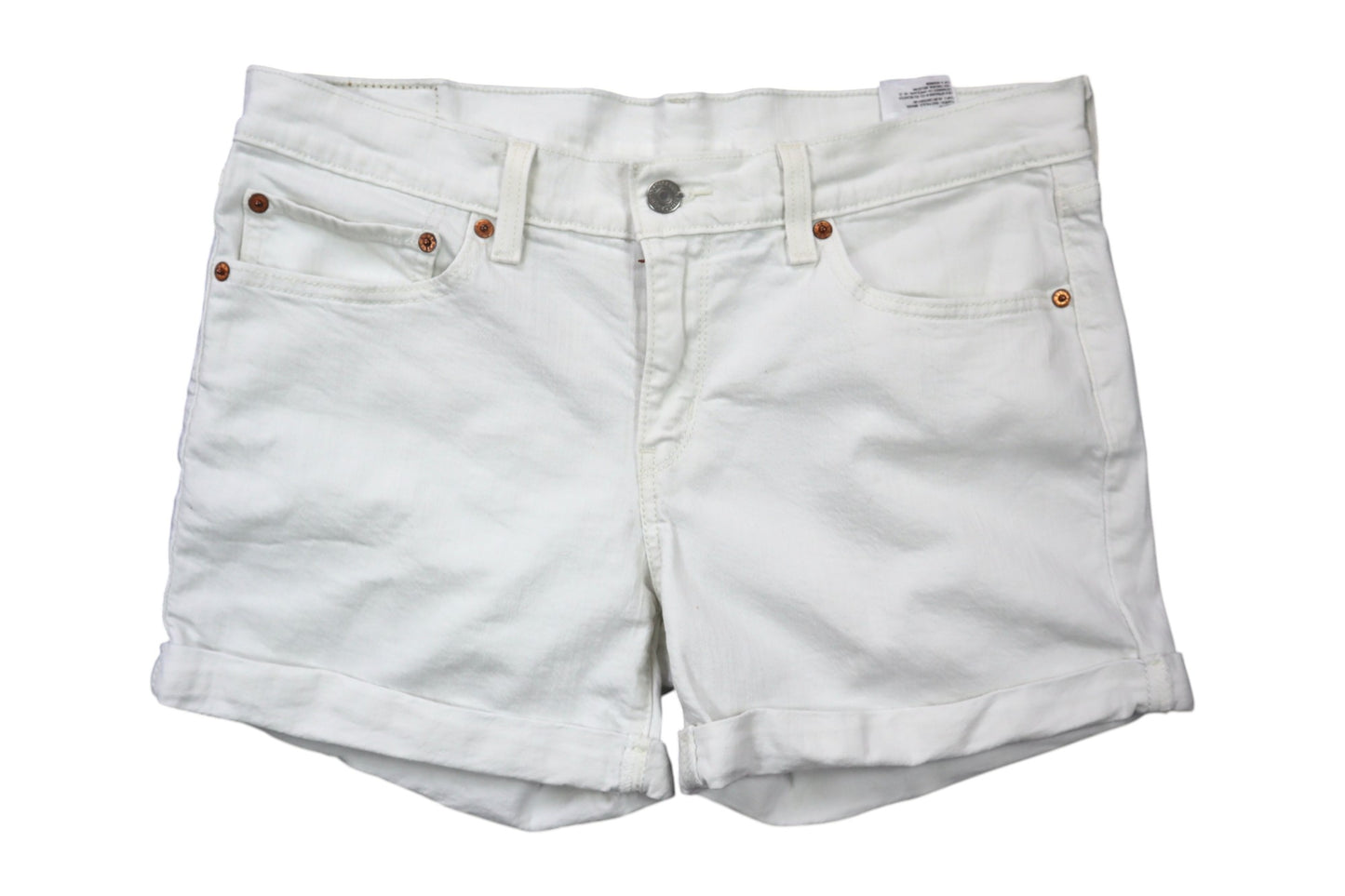 Bílé džínové kraťasy