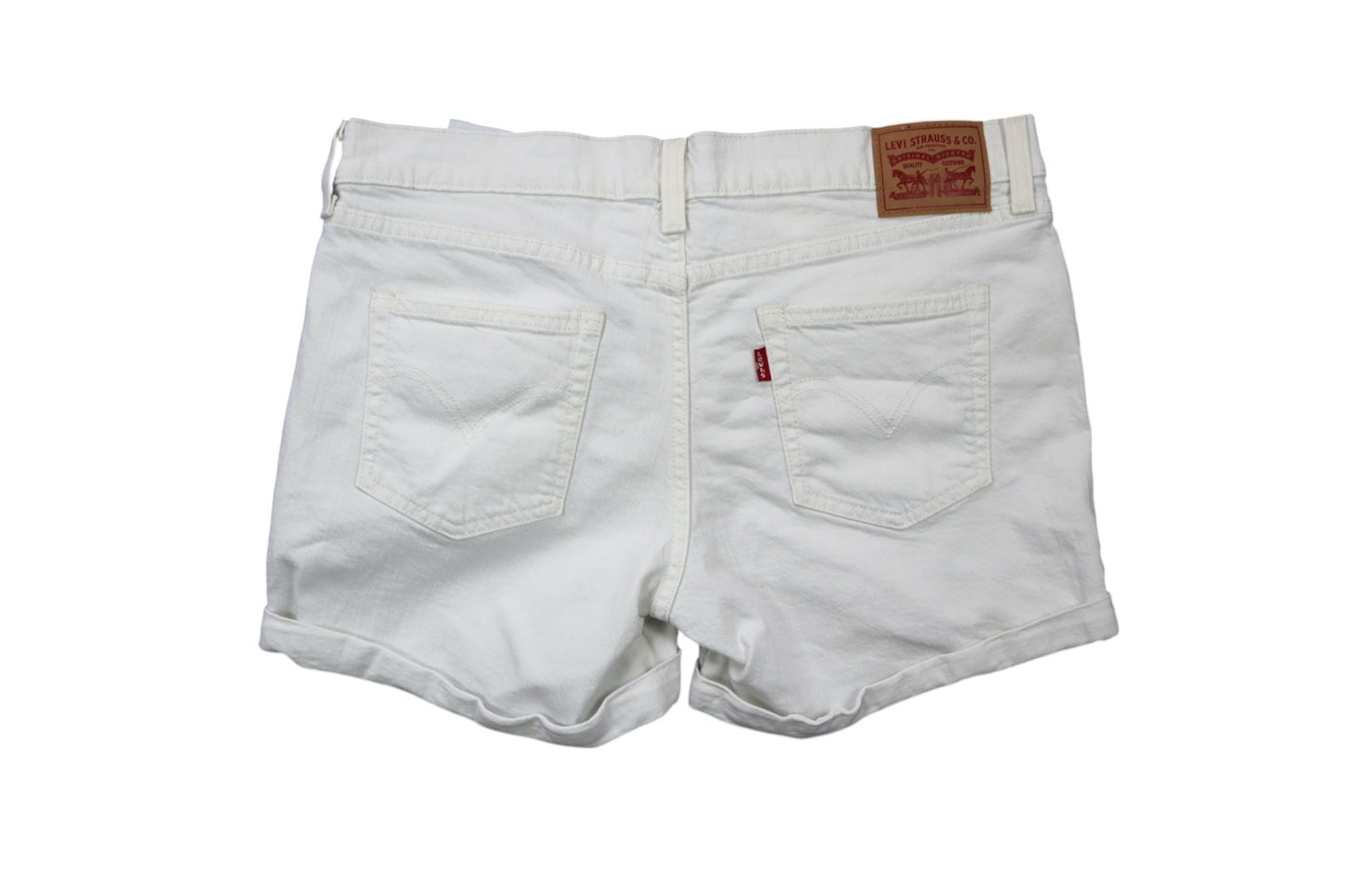 Bílé džínové kraťasy