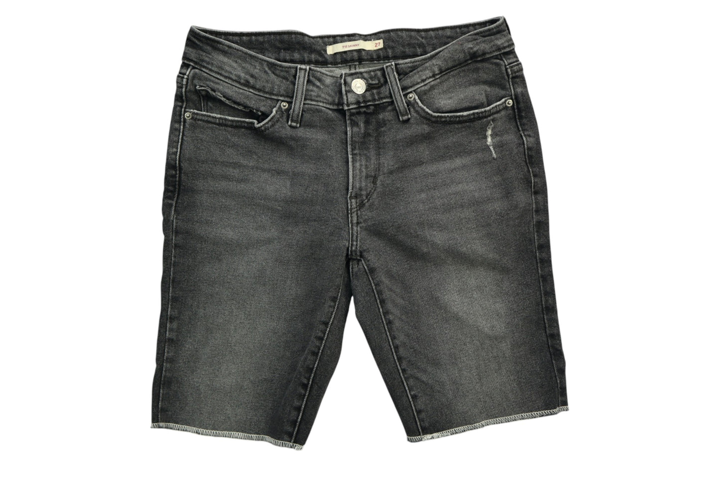 Šedé džínové kraťasy