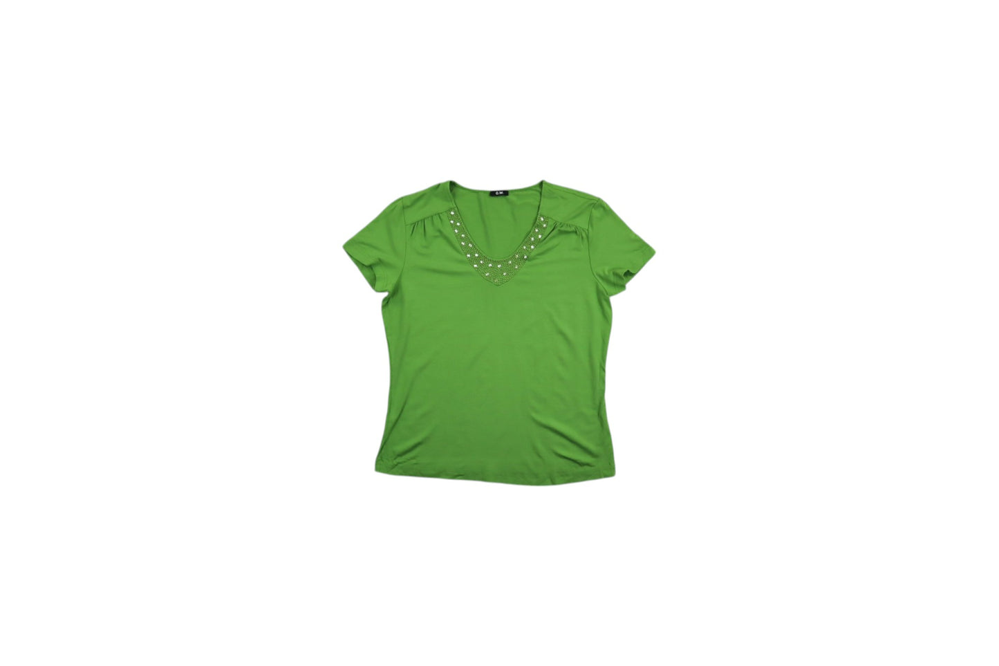 Zelené tričko s kamínky
