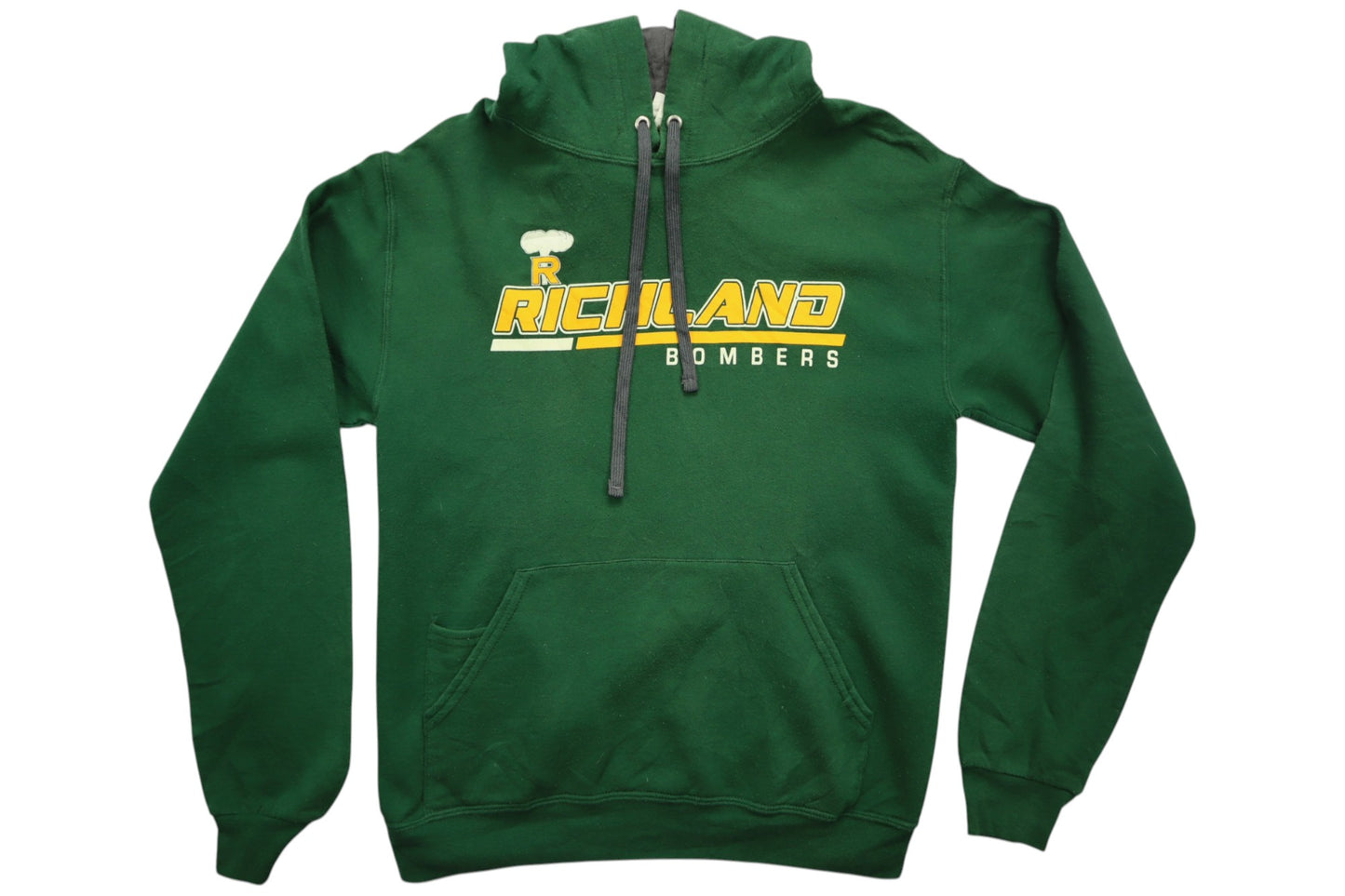 Zelená mikina s kapucí