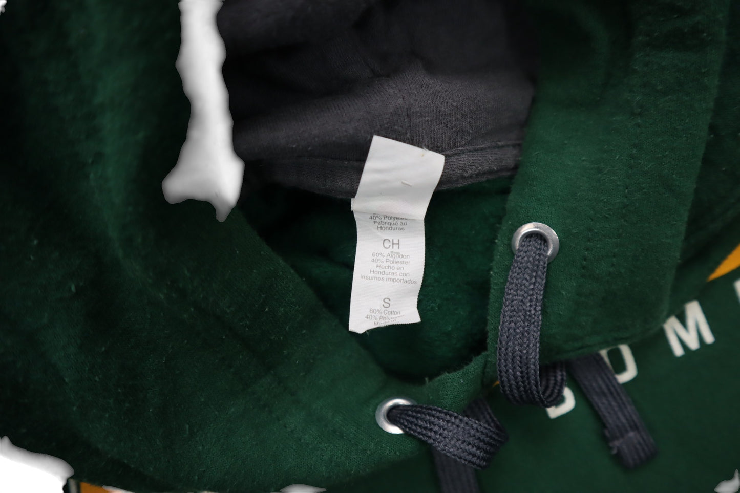 Zelená mikina s kapucí