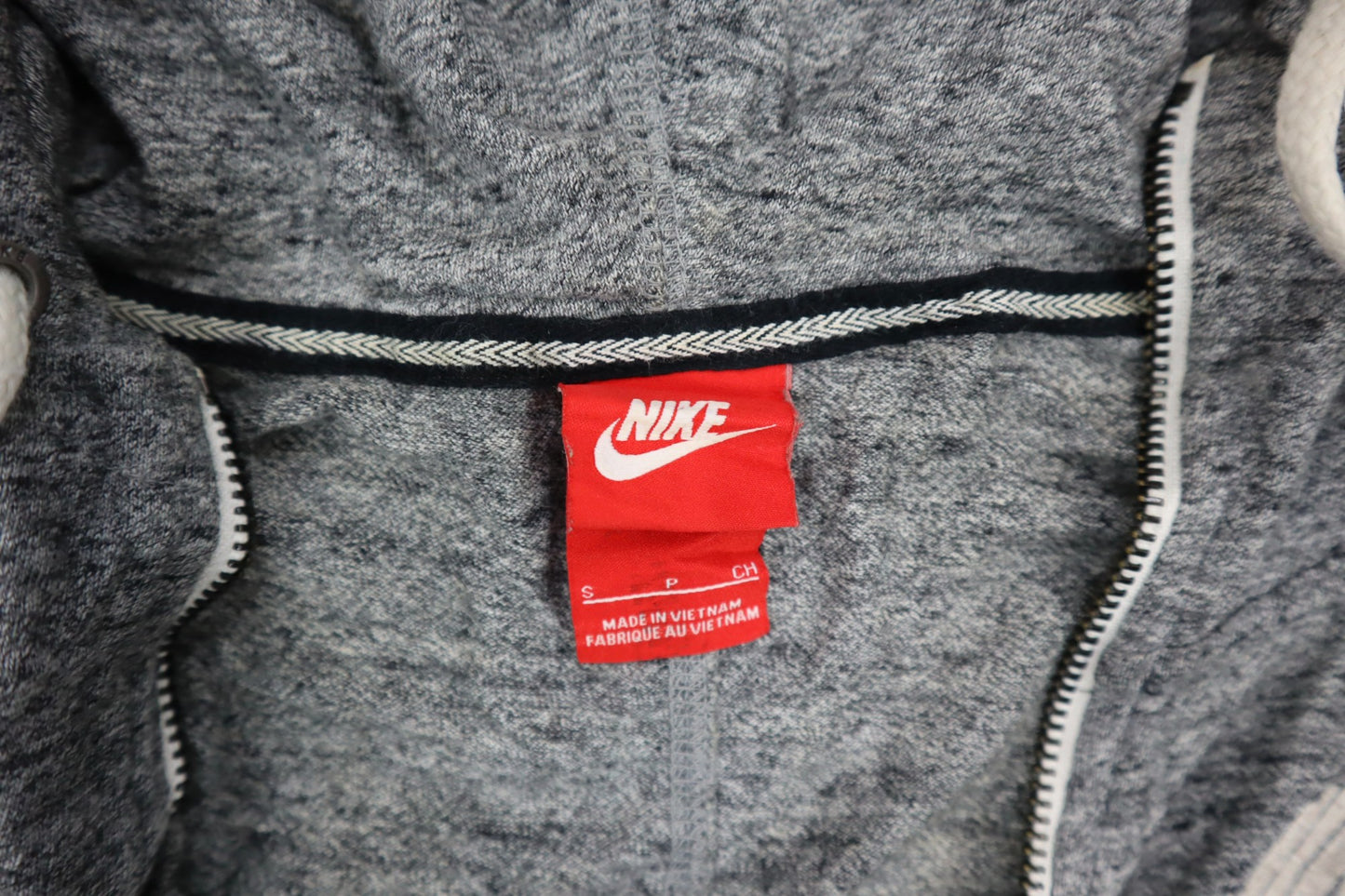 Šedá mikina na zip