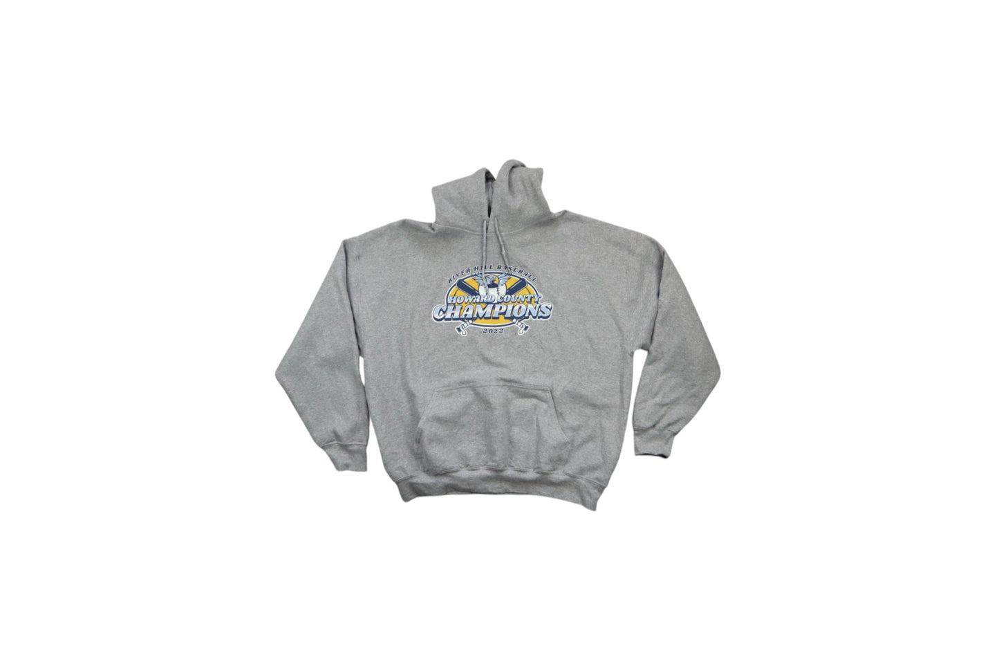 Šedá mikina s kapucí