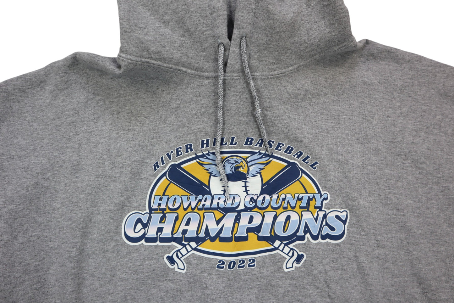 Šedá mikina s kapucí