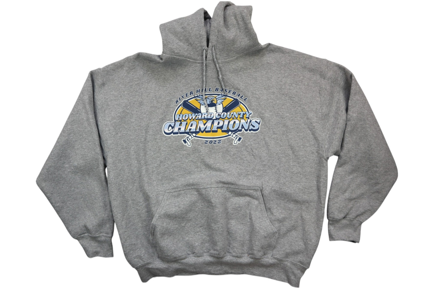 Šedá mikina s kapucí