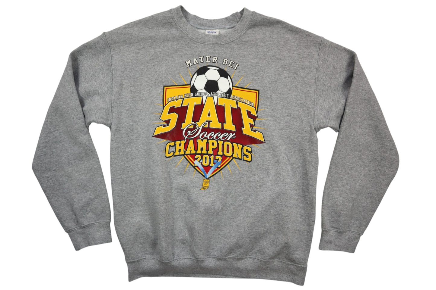 Šedá mikina bez kapuce